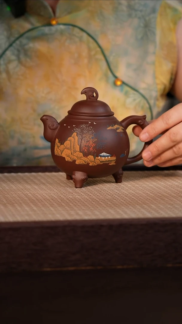 茶壶紫砂紫泥 300cc