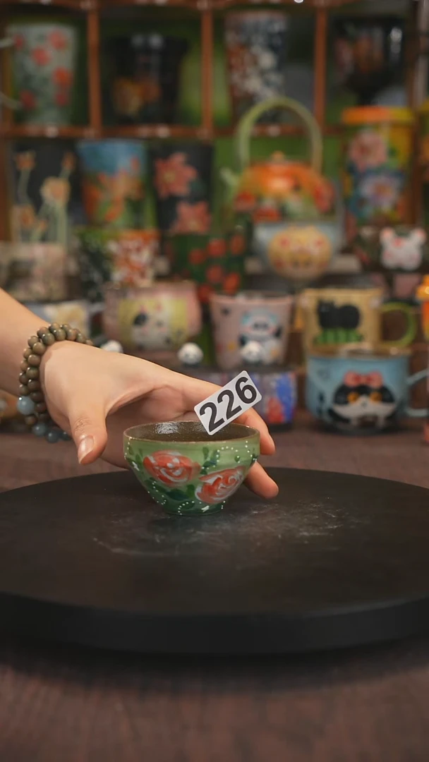 紫砂油画手绘釉下彩226
