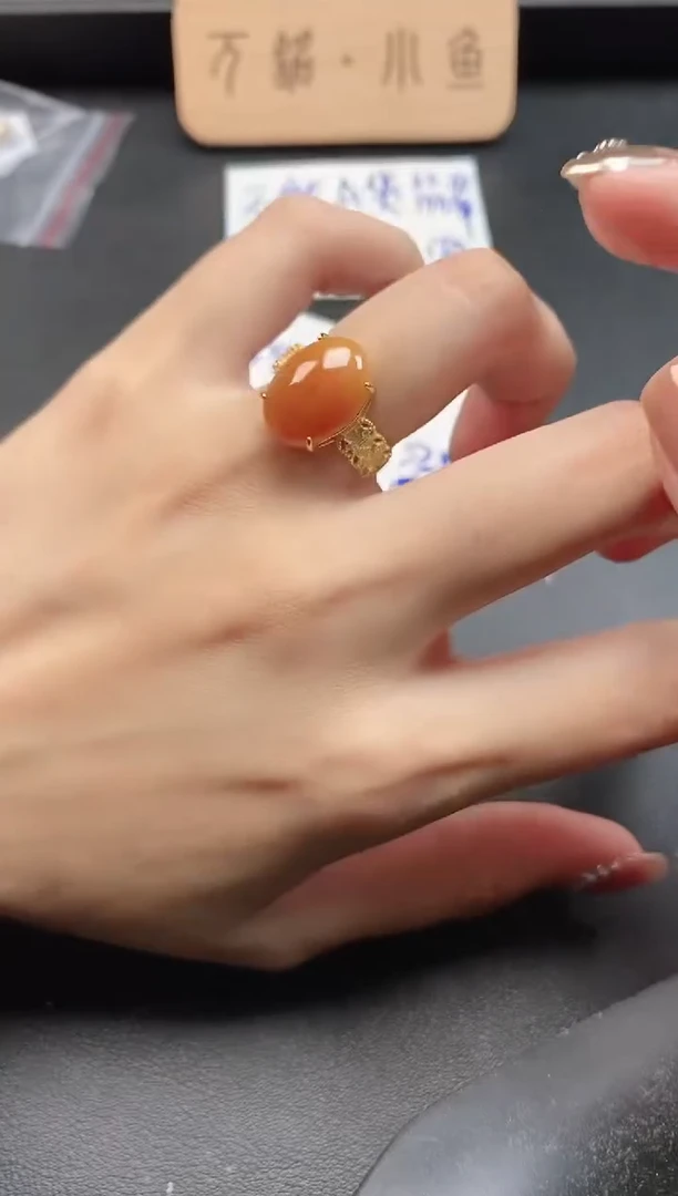 银S925镶嵌戒指翡翠51511