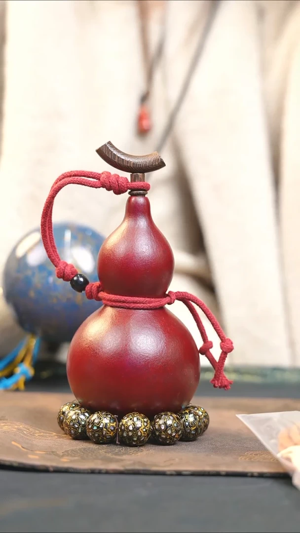 【闪购商品】XD143大漆酒葫芦不包手串及旋转底座