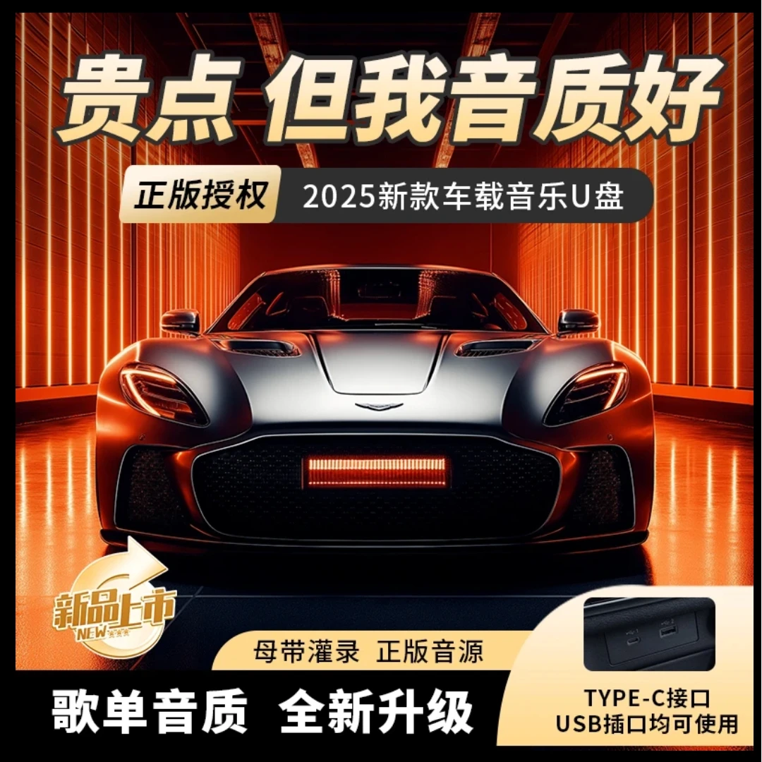 2025新款车载音乐u盘流行歌经典歌曲dj金曲优盘