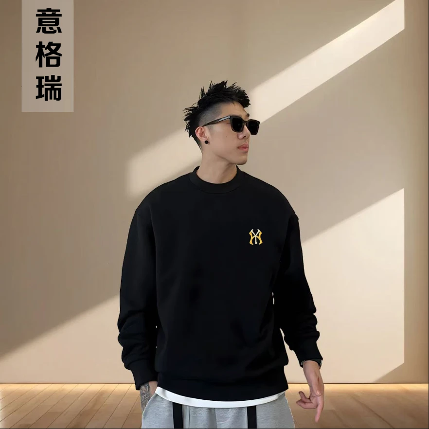 【商场同款】秋季新款卫衣长袖男女百搭舒适透气- WY刺绣