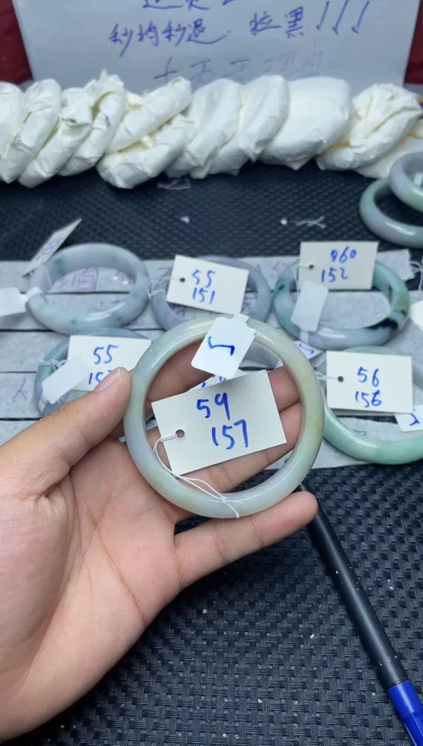 未镶嵌手镯翡翠真*运157