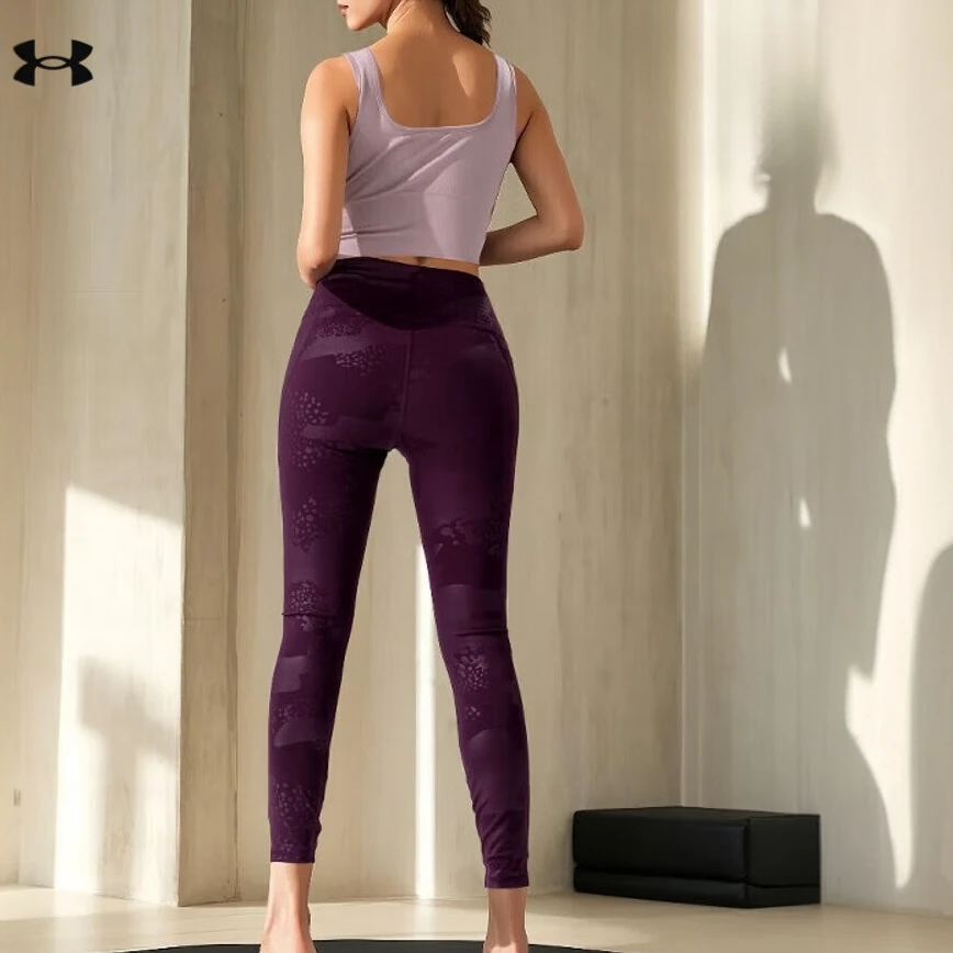 Under Armour/安德玛瑜伽裤女休闲裤训练跑步运动裤高弹健身裤