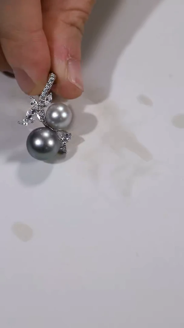 银S925镶嵌吊坠(赠链)海水珍珠大溪地真多麻吊坠