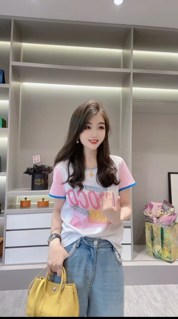 【COCO粉玫瑰】CHUN家夏款棉T恤