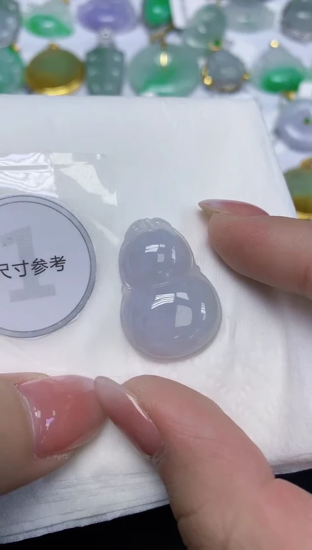 颈饰未镶嵌翡翠天然缅甸翡翠A货百元以上9元证书费自理