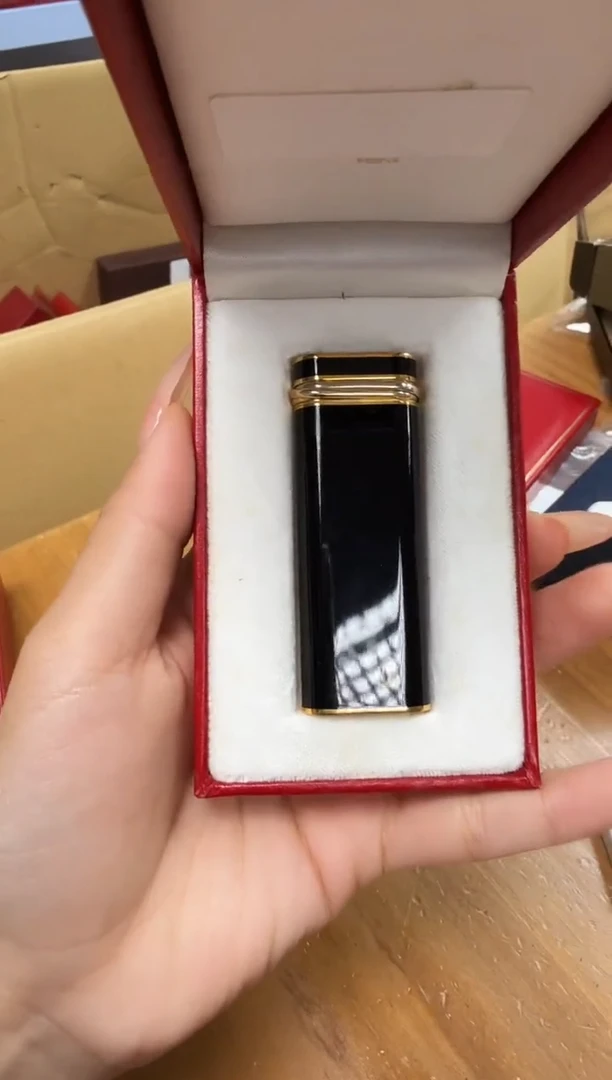 纯铜70 卡家黑漆金三色环 原盒