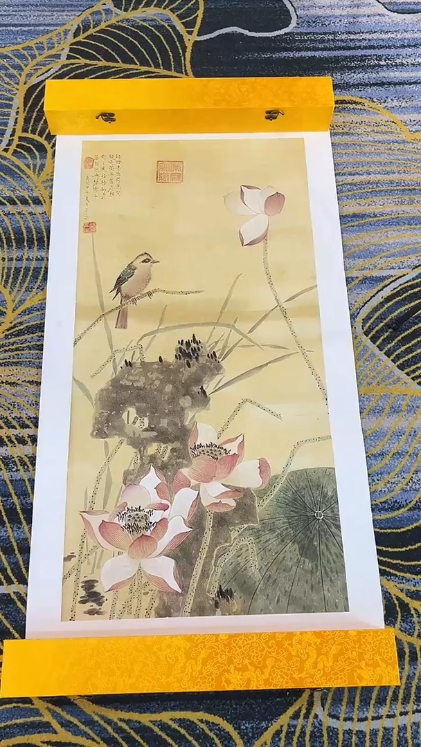 国画张巨富 仿古花鸟1