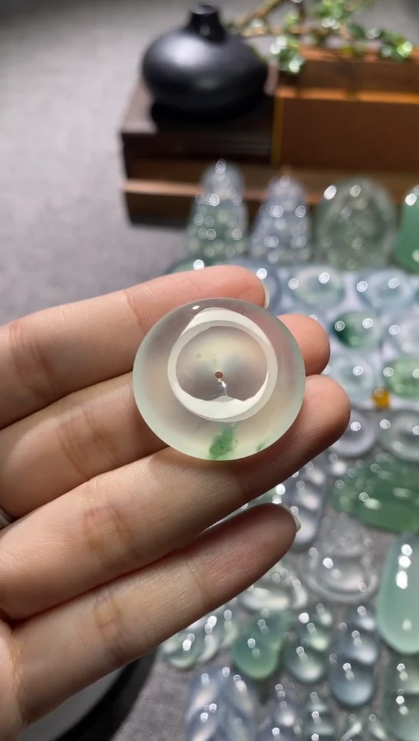 吊坠(不含链)未镶嵌翡翠扣子