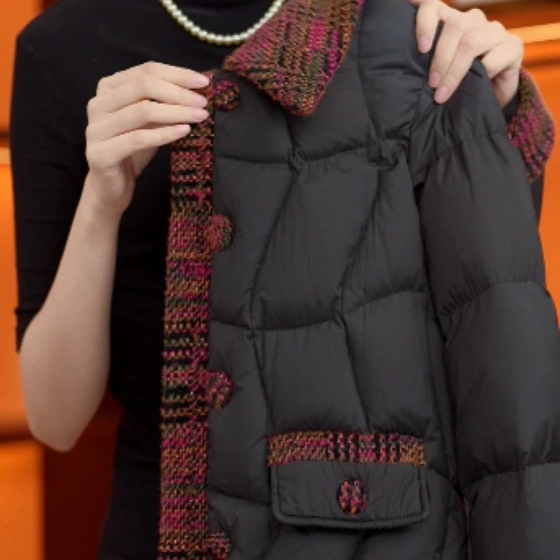 【进口品质】相思2025新款保暖气质鸭绒羽绒服外套d316薇薇