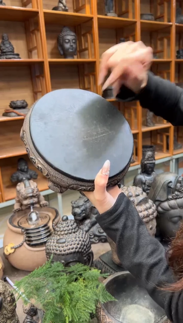 陶土素面万寿藤圆小底座