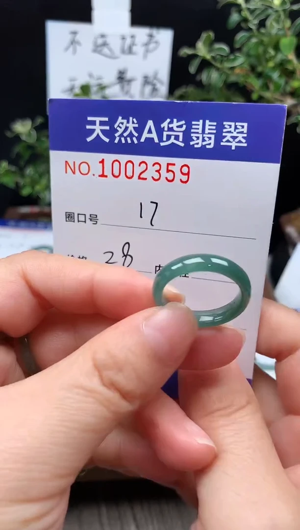 未镶嵌戒指翡翠17#