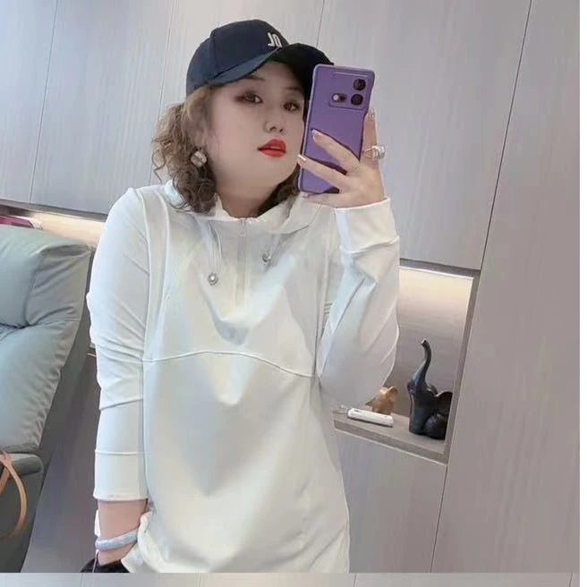 28668（丹姐家）春秋款韩版连帽长袖t恤新款设计感修身上衣