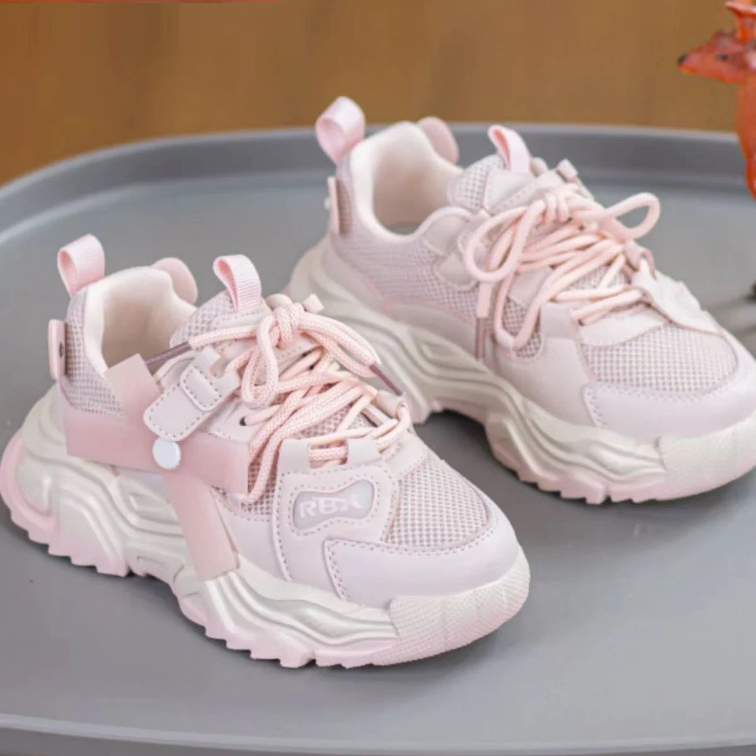 【现货】XZ-52183 粉色 儿童时尚休闲百搭软底包头防滑