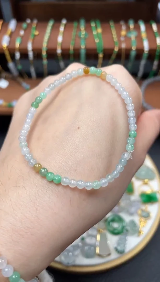【闪购商品】翡翠套链未镶嵌一个   JK513