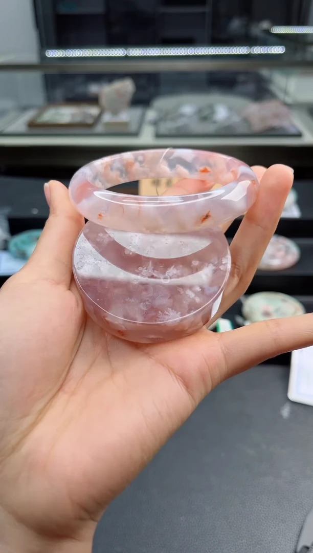 石英质玉手镯未镶嵌62圈口（赠送镯心）3S986044