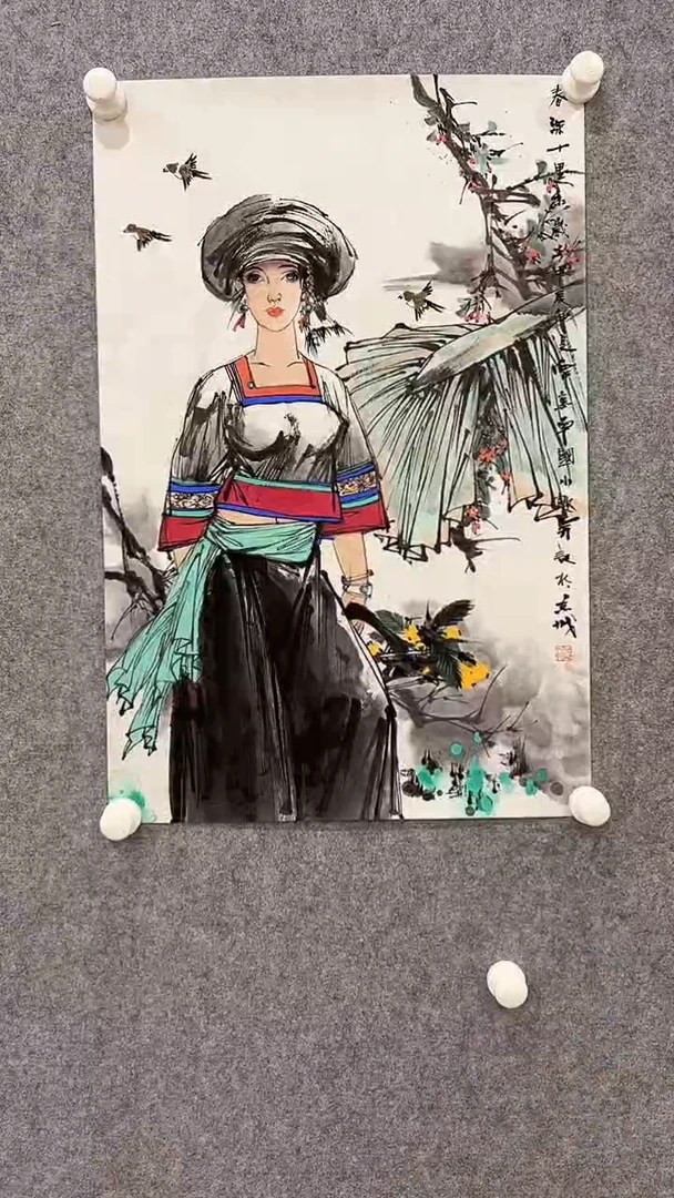 国画刘向平-2.7平尺-国画作品