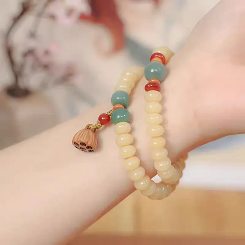 菩提手串盘玩双圈步步生莲手串