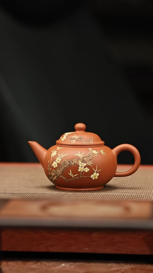 茶壶紫砂梅花 水平 100毫升