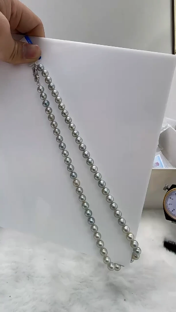 【闪购商品】海水珍珠DA未镶嵌t950 灰珠串7