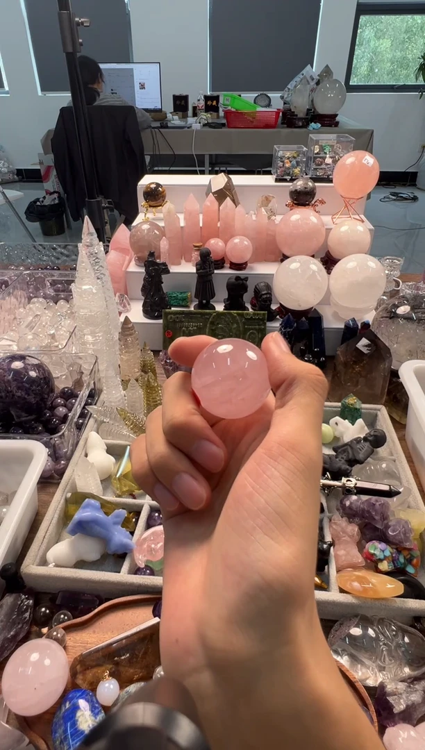 未镶嵌珠宝半成品水晶M309 约3.5cm