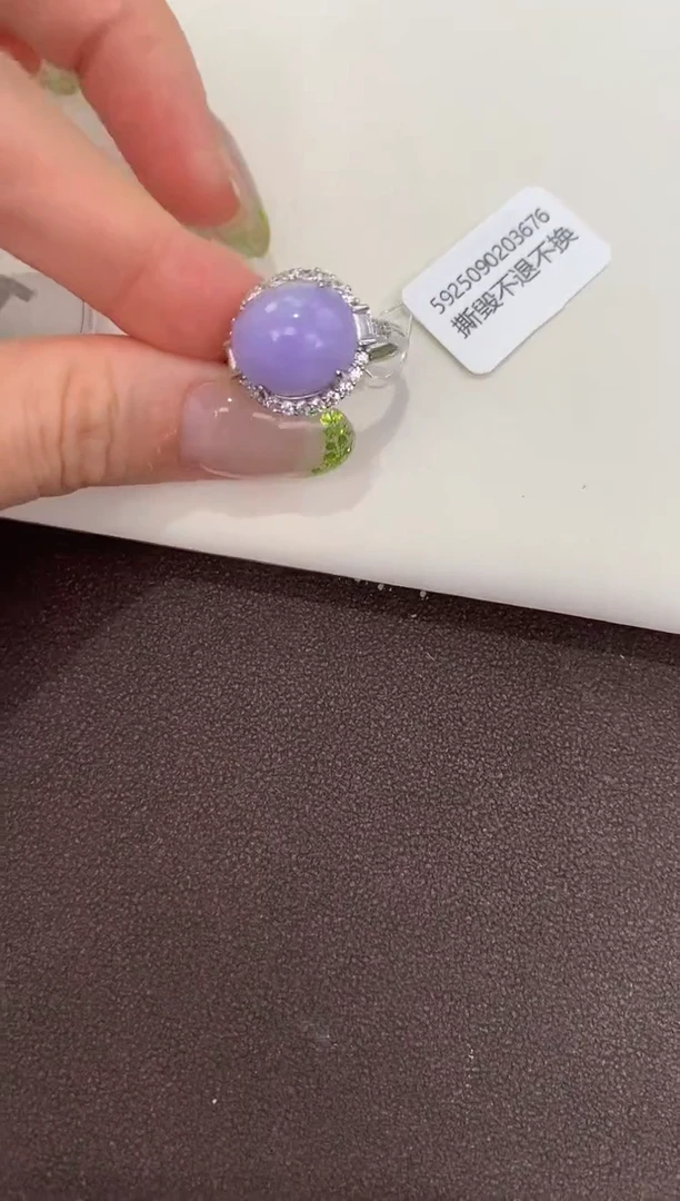 颈饰银S925镶嵌翡翠天然缅甸a货翡翠