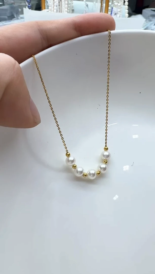 【闪购商品】淡水珍珠颈饰银S925镶嵌非基地发货不带证书