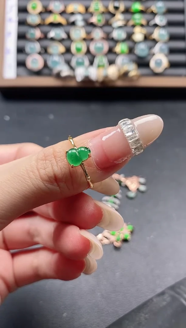 银S925镶嵌戒指翡翠5151