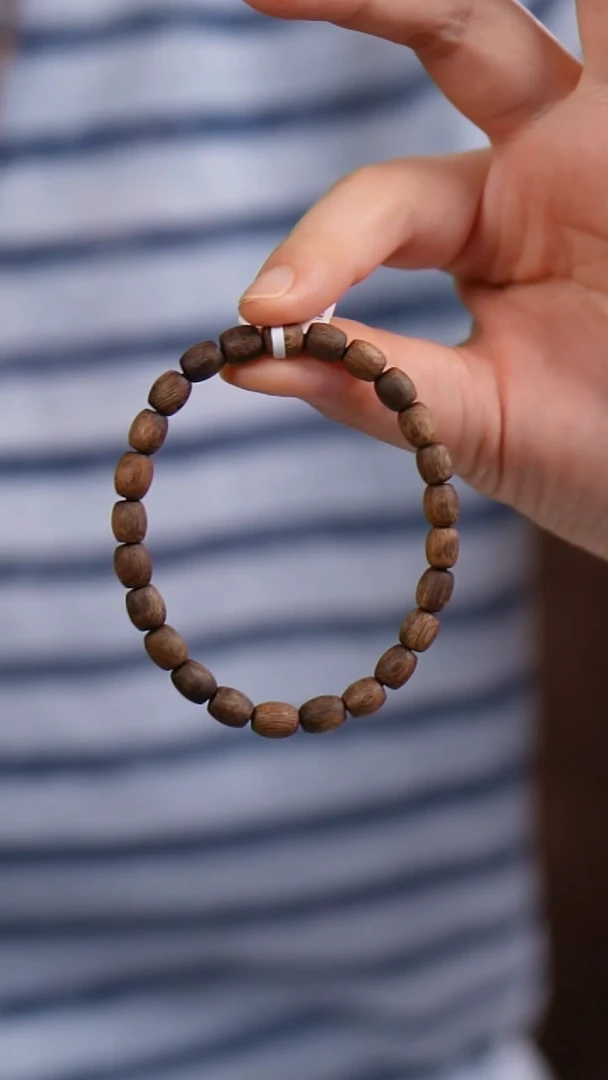 手串沉香S240302顺纹乌浮