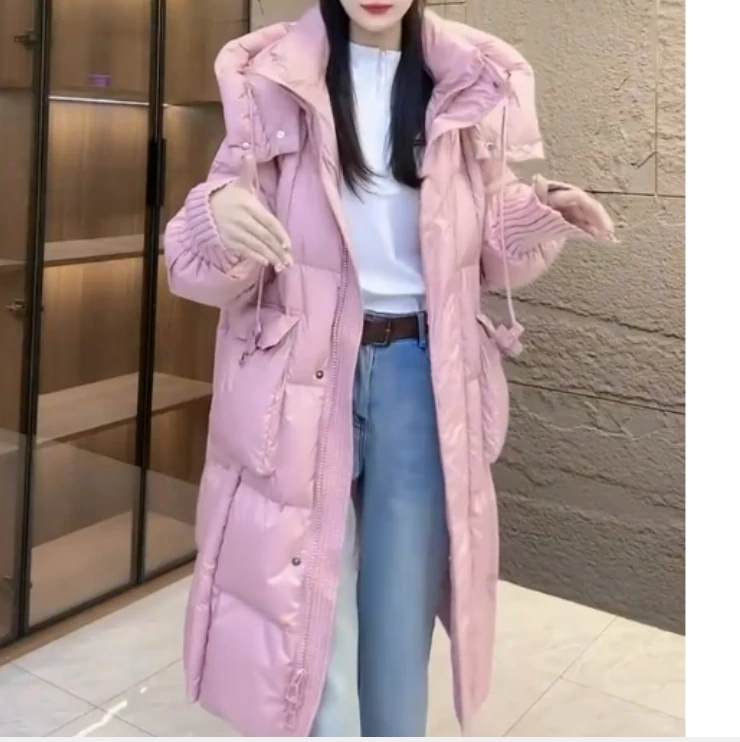 2024冬季新款时尚女装网红高级感休闲爆款棉服外套长款XY