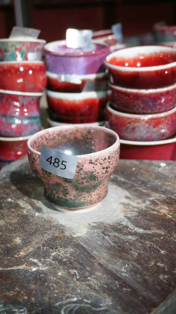 摆件陶精品窑变钧瓷茶器