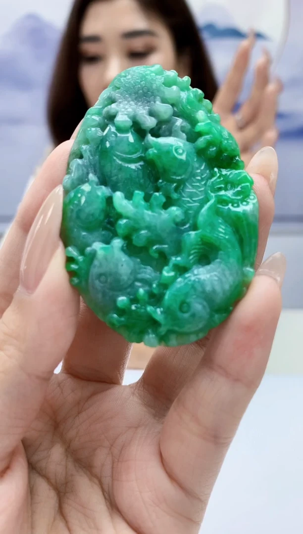 定制翡翠未镶嵌4829xx-毛货挂件205