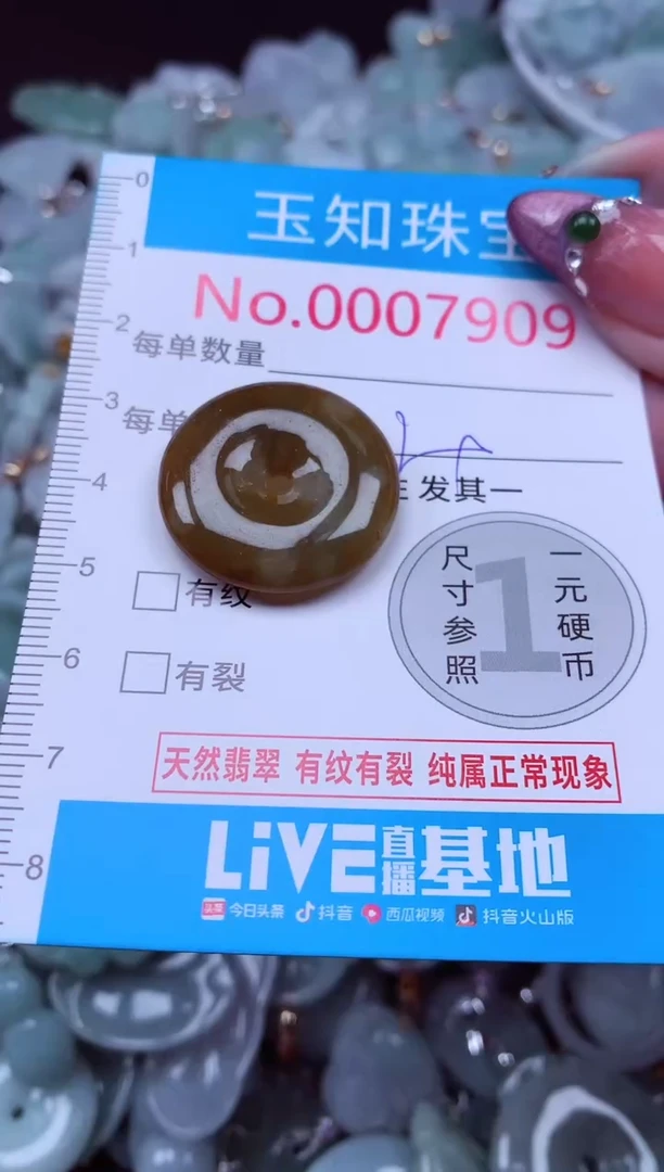 吊坠(不含链)未镶嵌翡翠7909