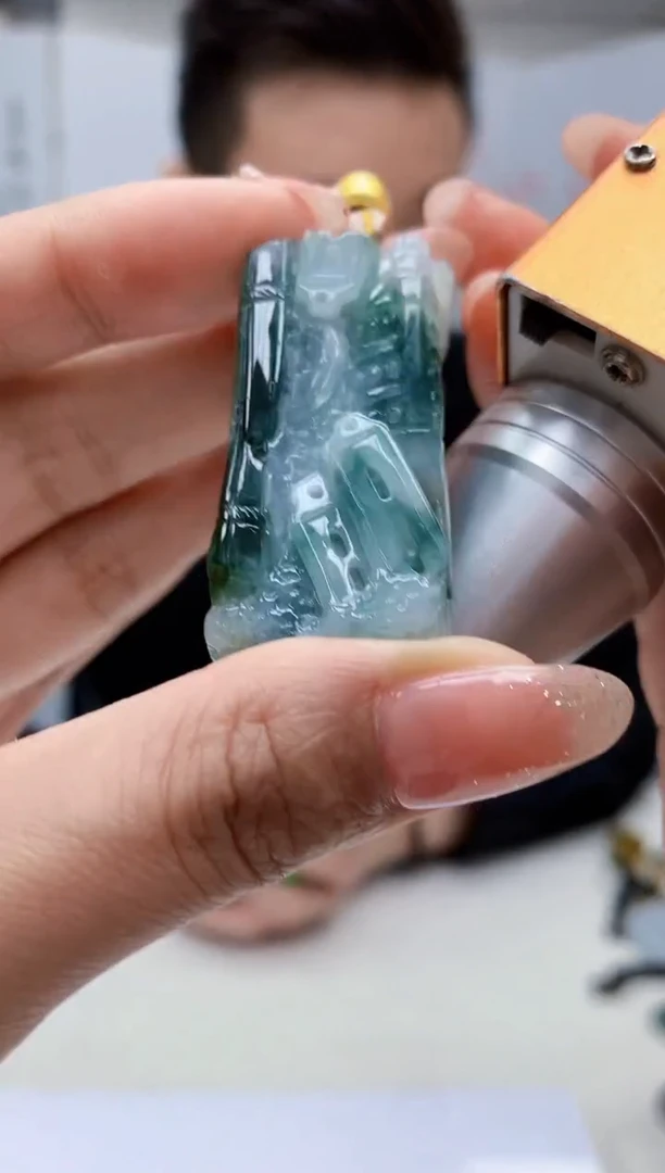 【闪购商品】定制翡翠未镶嵌4990MM-毛货挂件139