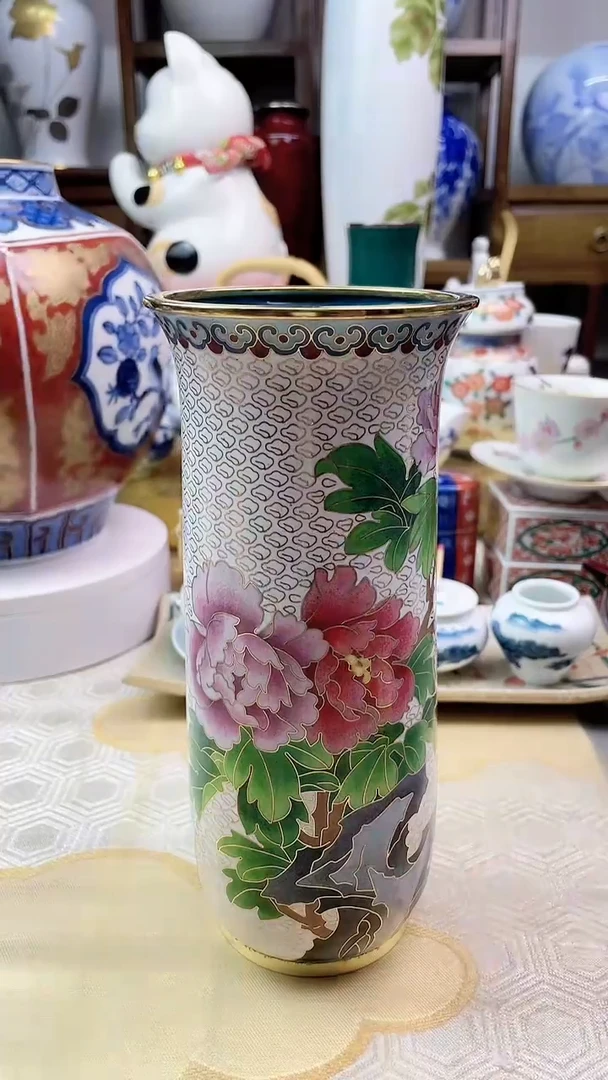 【闪购商品】盘珐琅花瓶一一一