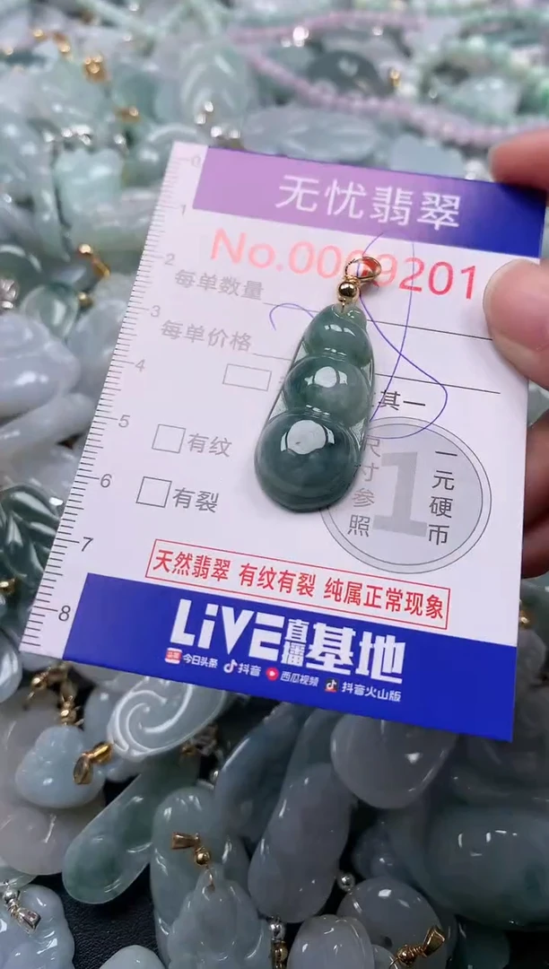 吊坠(不含链)未镶嵌翡翠9201