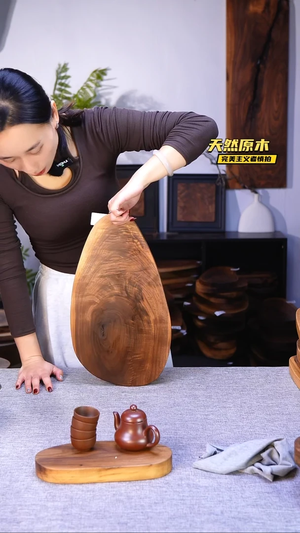 木北美黑胡桃原木.干裂疤结不属于商品质量问题完美主义者慎拍