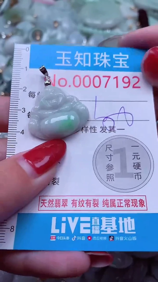 吊坠(不含链)未镶嵌翡翠7192