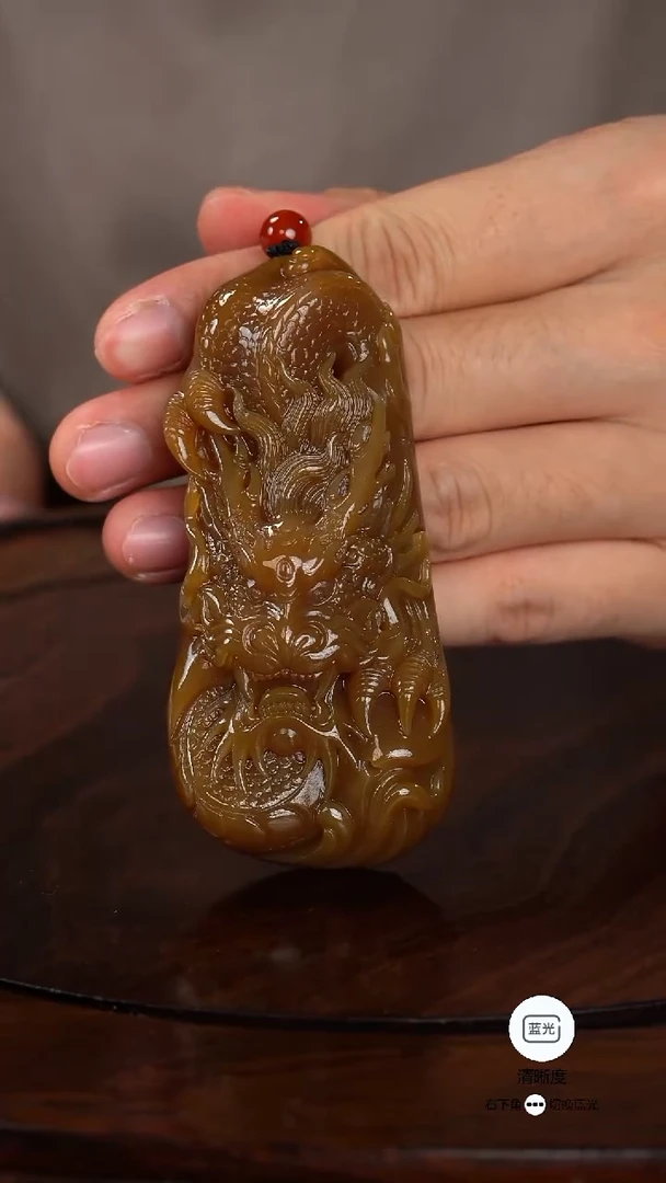 未镶嵌和田玉挂件014龙腾盛世