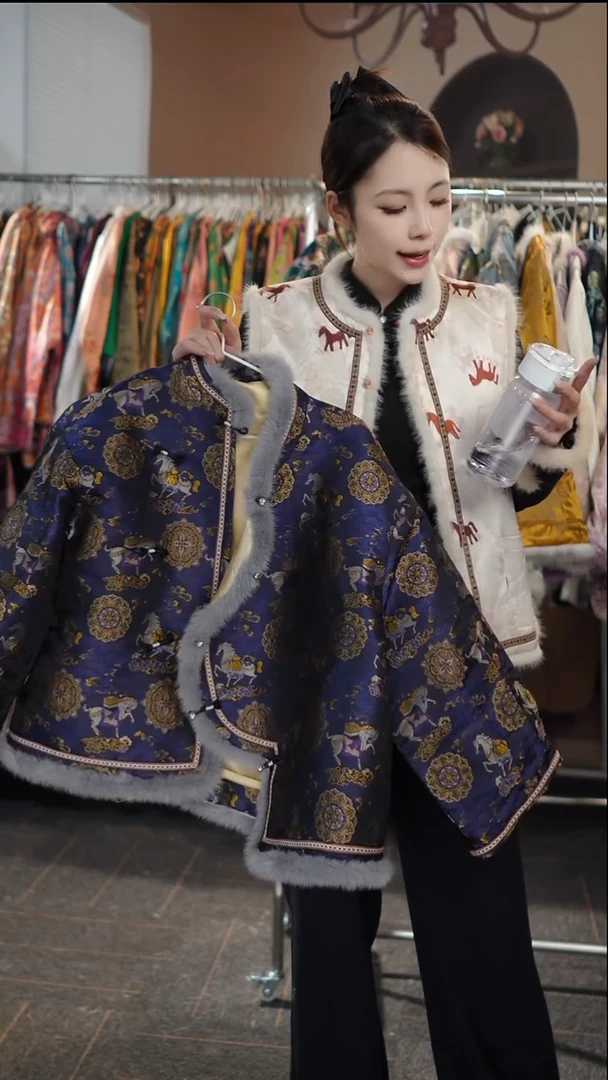 新款高定马上有福外套