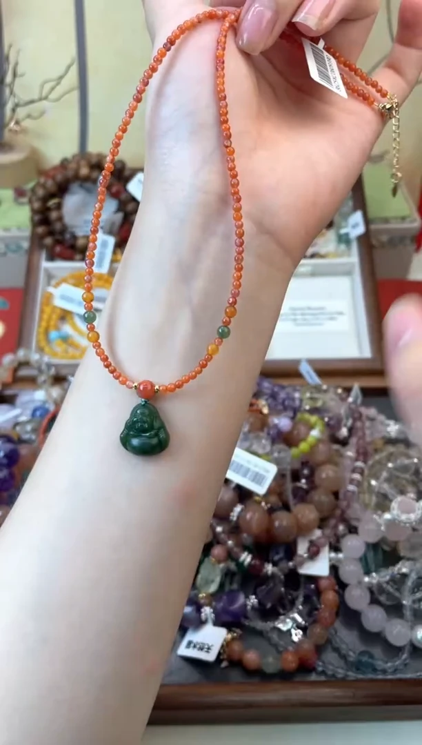 项链玛瑙未镶嵌101手串