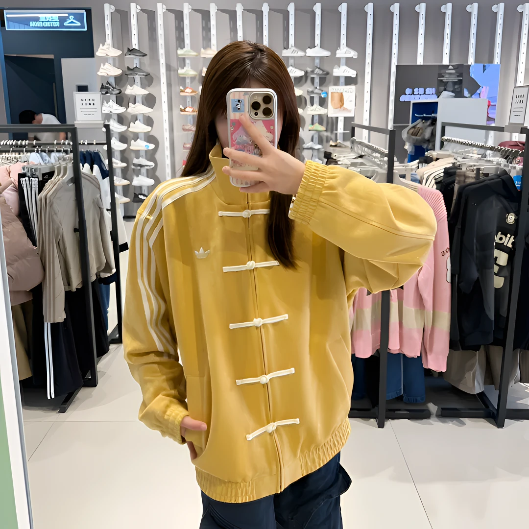 adidas/阿迪达斯时尚秋冬秋季休闲复古新中式款式外套KT3851