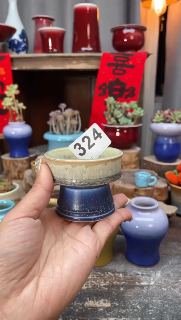 【闪购商品】摆件324知木小芳花盆