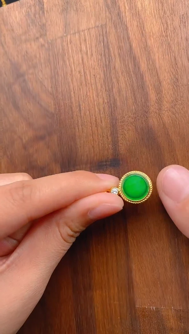 【闪购商品】翡翠吊坠(不含链)银S925镶嵌平安喜乐无事牌