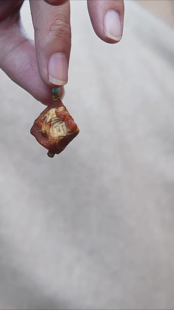 裸石蜜蜡未镶嵌*蜜蜡原石小提溜*活扣头*百搭小配饰*