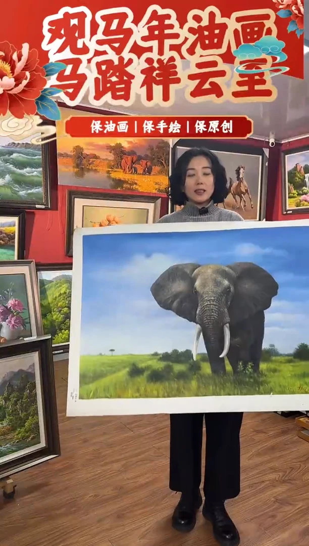 油画【56号】约90*60cm丨朝鲜原创纯手绘孤品油画丨顺丰包邮