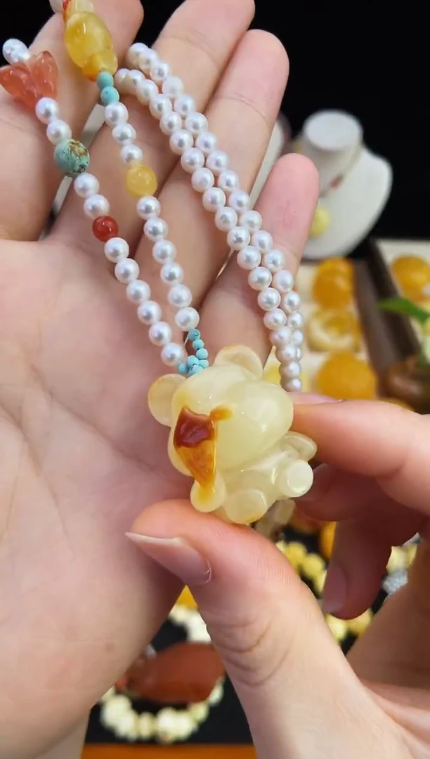 琥珀未镶嵌珠宝奇石柒月