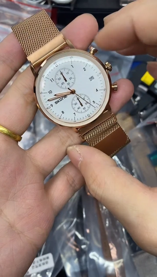 德国SKONE大脸猫多功能男士手表