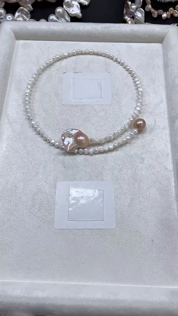 未镶嵌项圈淡水珍珠【纯恬饰品】